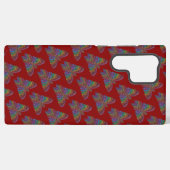 Regenbogen-Schmetterling (rot) - Samsung Case Galaxy Hülle (Rückseite (Horizontal))