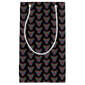 Regenbogen-Schmetterling (schwarz) - Geschenktasch Kleine Geschenktüte (Vorderseite)