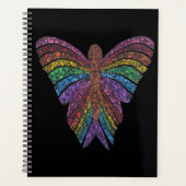 Regenbogen Schmetterling (schwarz) - Planer (Vorderseite)
