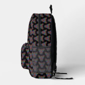Regenbogen Schmetterling (schwarz) - Rucksack (Rechts)
