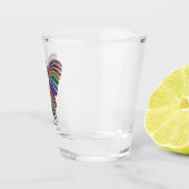 Regenbogen-Schmetterling - Shotglas Schnapsglas (Rechts)