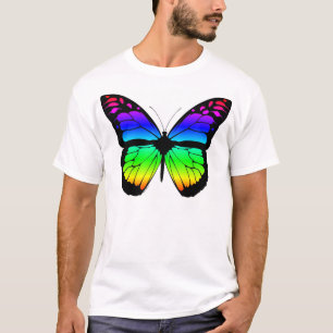 Regenbogen-Schmetterling T-Shirt