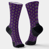 Regenbogen-Schmetterling (violett) - Athletik-Sock Socken (Gewinkelt)
