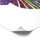 Regenbogen-Schmetterling (weiß) - Foto drucken (Ecke)