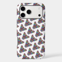 Regenbogen Schmetterling (weiß) - iPhone Hülle