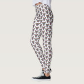 Regenbogen-Schmetterling (weiß) - Leggings (Links)