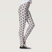 Regenbogen-Schmetterling (weiß) - Leggings (Rechts)