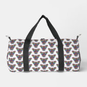 Regenbogen Schmetterling (weiß) - Reisetasche Duffle Bag (Vorderseite)