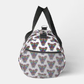 Regenbogen Schmetterling (weiß) - Reisetasche Duffle Bag (Rechts)