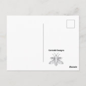 Regenbogen-Schmetterling (weißer Single) - Postkar Postkarte (Rückseite)