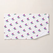 Regenbogen Schmetterlinge Badetuch Set (Handtuch)