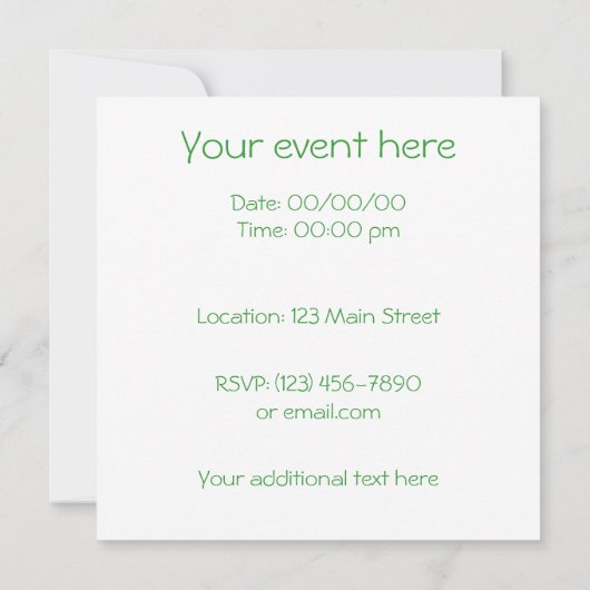 Regenbogen-Schmetterlinge Einladung (Rückseite)