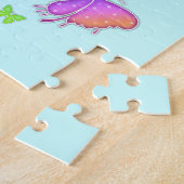 Regenbogen-Schmetterlings-Puzzlespiel Puzzle (Seite)
