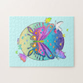 Regenbogen-Schmetterlings-Puzzlespiel Puzzle (Horizontal)