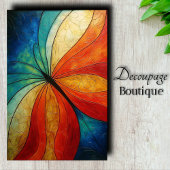 Regenbogen-Schmetterlingsflügel-Decoupage Geschenkpapier Set