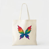 Regenbogen-Schmetterlingsflügel-Tragetasche Tragetasche (Vorne)