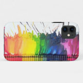 Regenbogen schmolz Zeichenstiftkunst JEDER iPhone Case-Mate iPhone Hülle (Rückseite (Horizontal))