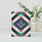 Regenbogen-Schmuck Postkarte (Stehend Vorderseite)