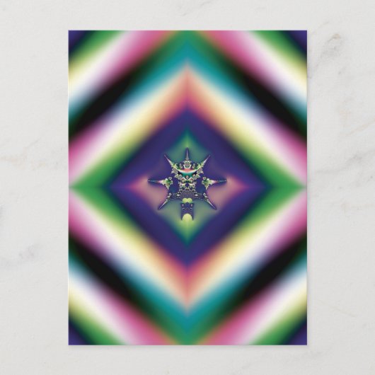 Regenbogen-Schmuck Postkarte (Vorderseite)