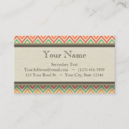 Regenbogen-Schmutz-Zickzack-Sparren Visitenkarte