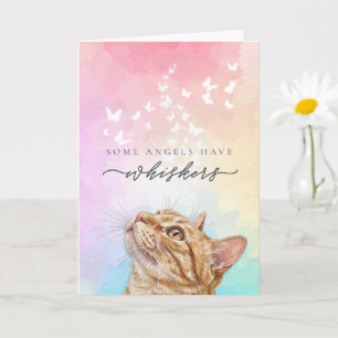 Regenbogen-Schneebart Orange Tabby-Katze Verlust M Karte