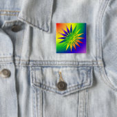 Regenbogen-Schneeflocke 41 Button (Beispiel)