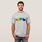 Regenbogen-Schnurrbart-T - Shirt (Vorne ganz)