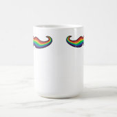 Regenbogen-Schnurrbart-Tasse Kaffeetasse (Mittel)