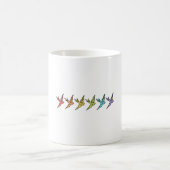 Regenbogen-Schwalben bunte Vögel Kaffeetasse (Mittel)