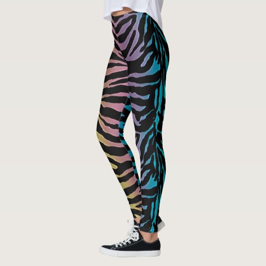 Regenbogen-schwarzer Leggings (Links)