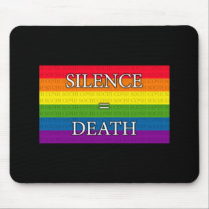 Regenbogen - Schweigen = Tod Mousepad