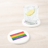 Regenbogen - Schweigen = Tod Untersetzer (Seite)
