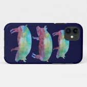 Regenbogen-Schwein-Stapel Case-Mate iPhone Hülle (Rückseite (Horizontal))