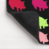 Regenbogen-Schweine Mousepad (Ecke)