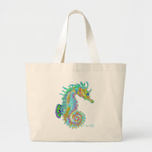 Regenbogen-Seepferd-Tasche