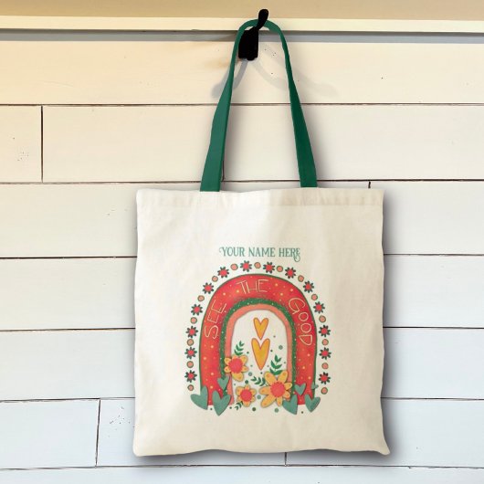 Regenbogen Sehen Sie die gute Personalisierte Insp Tragetasche