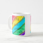 Regenbogen SEI Freundlich SEI Du Selbst Inspiriere Kaffeetasse (Vorderseite Links)