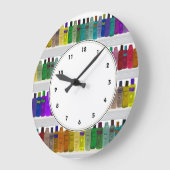 Regenbogen-Seife füllt bunte Badezimmeruhr ab Große Wanduhr (Winkel)