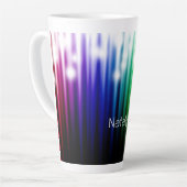 Regenbogen-Sekretion Textur latte Tasse (Linke Ecke)