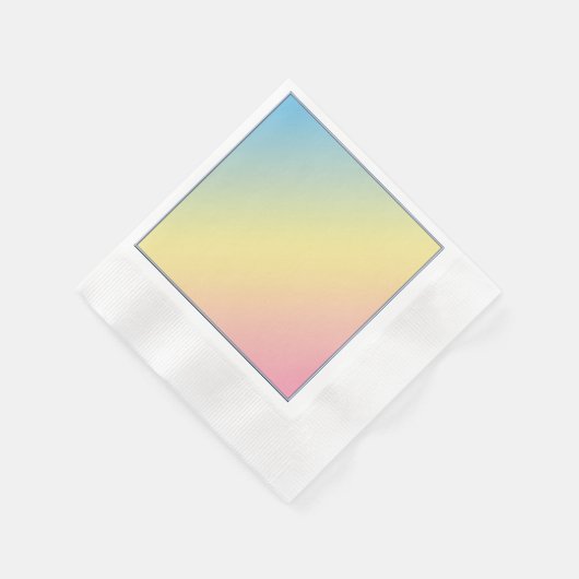 Regenbogen- Serviette (Ecke)