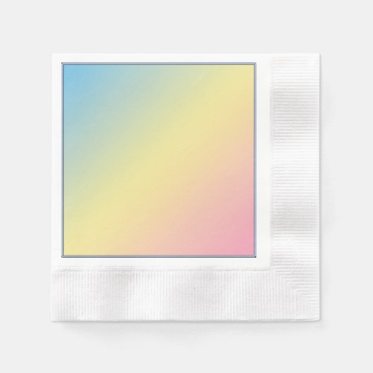 Regenbogen- Serviette (Vorderseite)