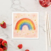 Regenbogen Servietten. Serviette (Beispiel)