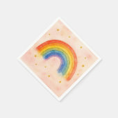 Regenbogen Servietten. Serviette (Ecke)