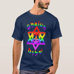 Regenbogen Shalom T-Shirt