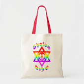Regenbogen Shalom Taschen (Vorne)