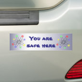 Regenbogen-Sicherheits-Button-solidaritäts-blaues Autoaufkleber (Auf Auto)