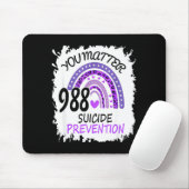 Regenbogen Sie 988 Prävention farbenfrohes Band Mousepad (Mit Mouse)