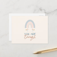 Regenbogen Sie sind genug Wasserfarbe erdig