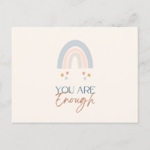 Regenbogen Sie sind genug Wasserfarbe erdig