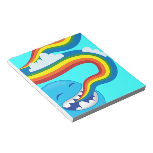 Regenbogen singen notizblock (angewinkelt)